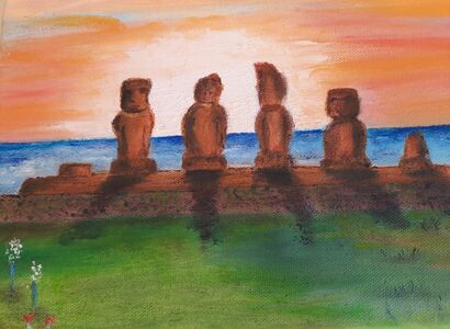 Rapa Nui - a Paint Artowrk by Marina Parés Soliva